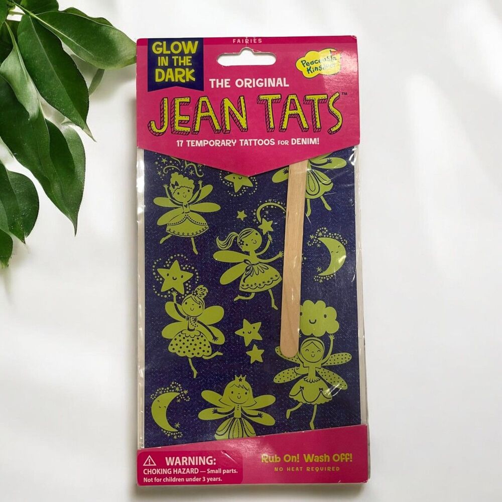 Peaceable Kingdom Fairies Glow in the Dark Jean Tattoos